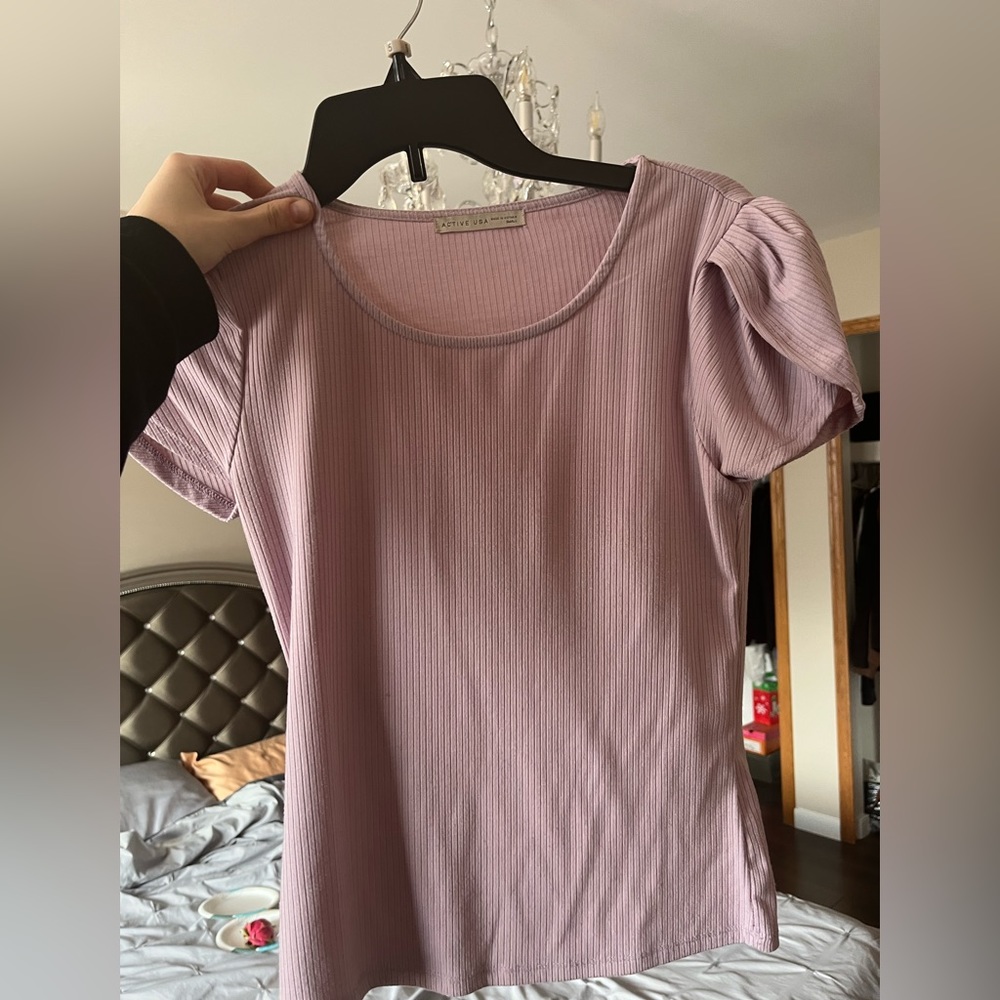 Active USA purple top
